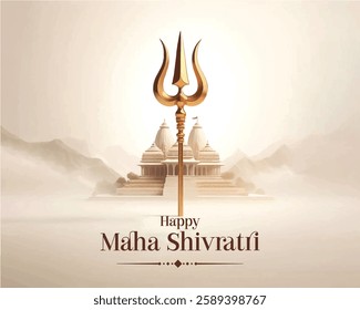 Happy Maha Shivratri Indian Traditional Festival Background