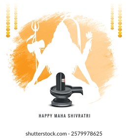 Happy maha shivratri lord shiva celebration card background