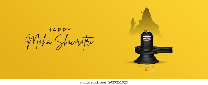 Feliz Maha Shivratri | Maha Shivaratri Desea | Feliz Maha Shivratri publicación en medios sociales | Banner web, historia, impresión	