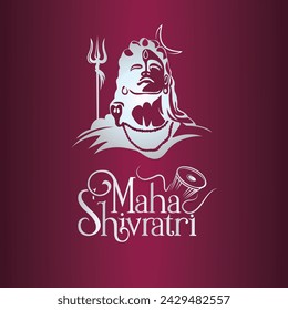 Happy Maha Shivratri Vector Adiyogi vector Mahadev svg