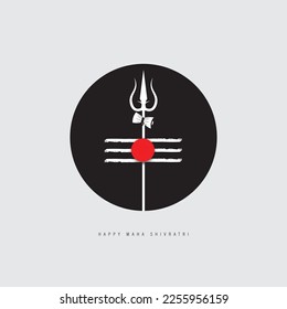 happy Maha Shivratri  vector illustration