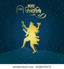 Happy Maha Shivratri Vector Mahadev creative vector
