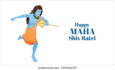 Happy Maha Shivratri Vector, Shiv Ratri Vector.