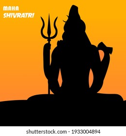 Happy Mahashivratri, Mahadev vector illustration.