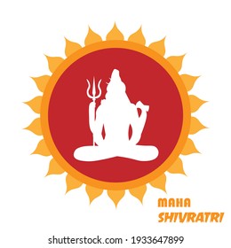 Happy Mahashivratri, Mahadev vector illustration.