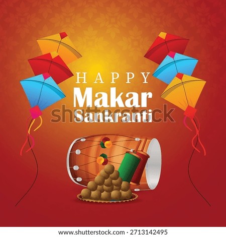 	
Happy makar sankranti celebration background