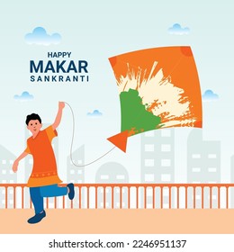 Happy Makar Sankranti Creative Template 