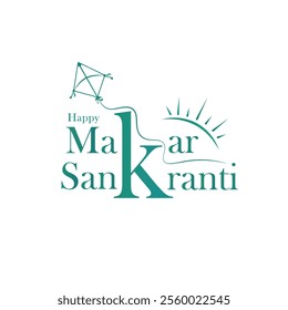 Happy Makar Sankranti Creative Vector Makar Sankranti Festival Text Happy Makar Sankranti Greetings Happy Bhogi Happy Pongal Indian Festival