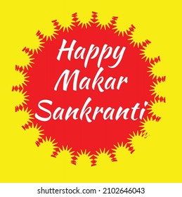 Happy Makar Sankranti Holiday Indian Festival Background