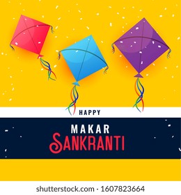 happy makar sankranti indian festival background design