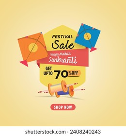 happy maker Sankranti festival sale social media banner