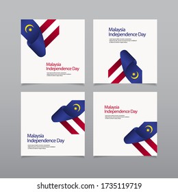 Happy Malaysia Independence Day Celebration Creative Market Vector Template Design Illustration