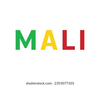 Happy Mali Independence day, Mali Independence day, Mali with flag, Mali Day, 22 September, 22nd September, Independence, National Day, National Flag, Typographic design Typography Vector Editable Eps