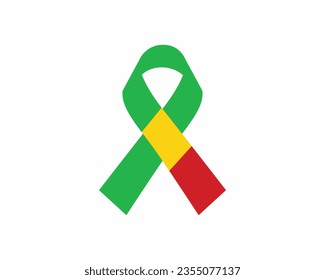 Happy Mali Independence day, Mali Independence day, Mali Ribbon Flag, Mali, 22nd September, 22 September, Independence Day, National Day, Support, Ribbon, Flag, Typographic design Typography Vector