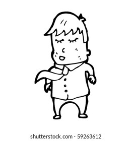 caricatura de hombre feliz