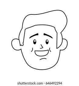 Happy man cartoon