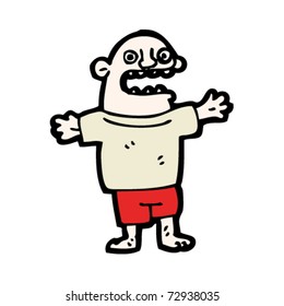 caricatura de hombre feliz