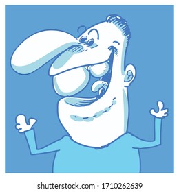 Big Cartoon Character Guy Nose Images, Stock Photos & Vectors