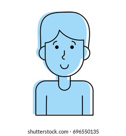happy man cartoon icon image 