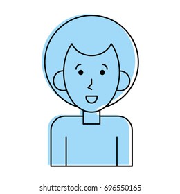 happy man cartoon icon image 