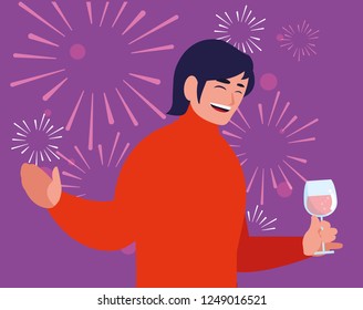 Happy man design