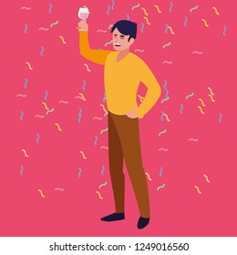 Happy man design