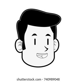 Happy man face