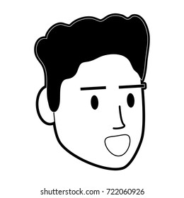 happy man face icon image 