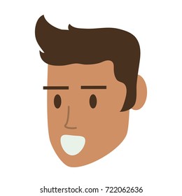 happy man face icon image 