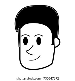 happy man face icon image 