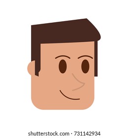 happy man face icon image 