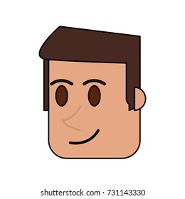 happy man face icon image 