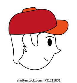 happy man face icon image