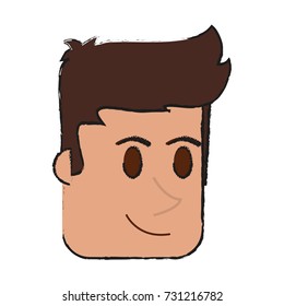 happy man face icon image