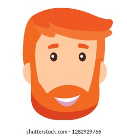 Happy man face  worker