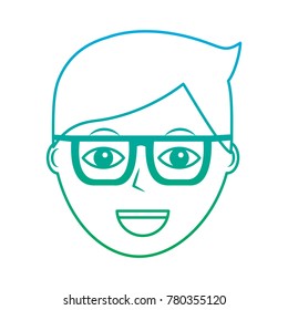 happy man with glasses icon image 