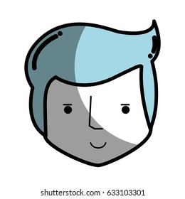 happy man head and nice face