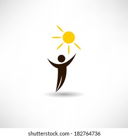 Happy man icon