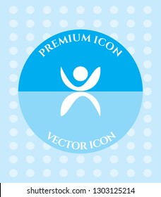 Happy Man Icon for Web. Application, Software & Graphic Design.