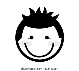 happy man isolated icon design