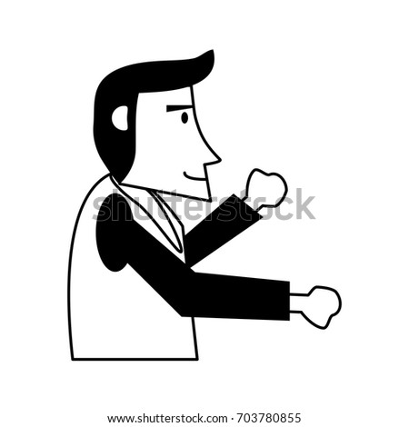 happy man  sideview icon image 