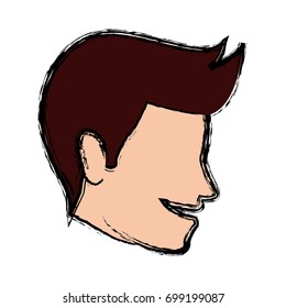 happy man wedding groom face profile