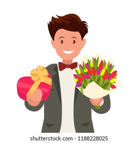 Happy March 8 International Women s Day. Vector illustration.