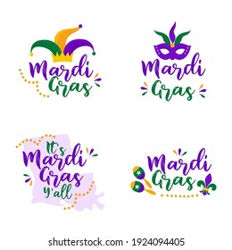 Happy Mardi Gras Carnival Festive, Popular Event in Brazil Concept poster Isolated on white Background