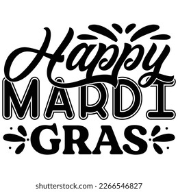 happy mardi gras t shirt design
