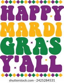 Happy Mardi Gras Y'all
This quote is only digital download. This file can be used many purposes in Cricut and Silhouette. If there any question please, contact us. 