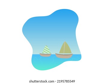 happy maritime day flat design