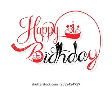 Happy Marriage Anniversary with Love line vector design