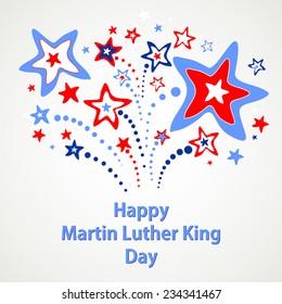 Happy Martin Luther King Day american.  Vector Illustration