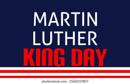 Happy Martin Luther King Day Background Vector